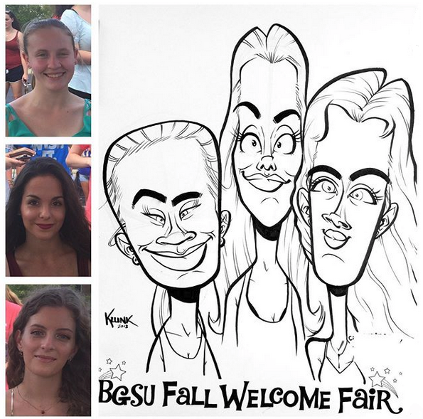 Three Smiles form the BGSU Welcome Fair by Issac Klunk