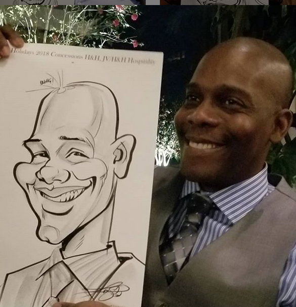 A Gentleman's Caricature drawn by Tony Smith