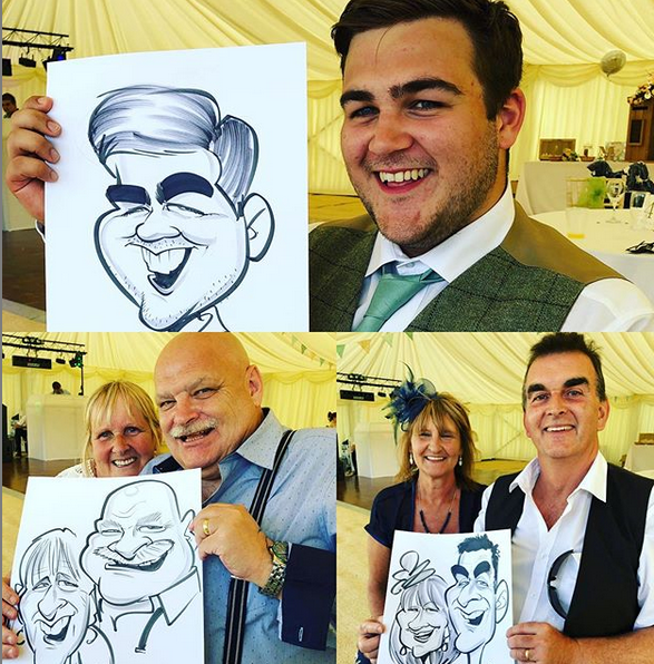 This fast and fun caricatures were created by Ian Lloyd